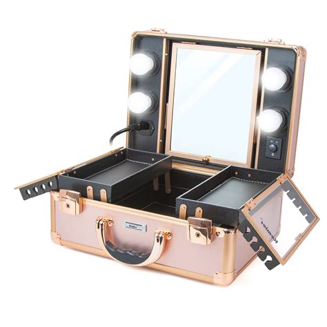 rose gold metal makeup box|Amazon.com: Rose Gold Makeup Case.